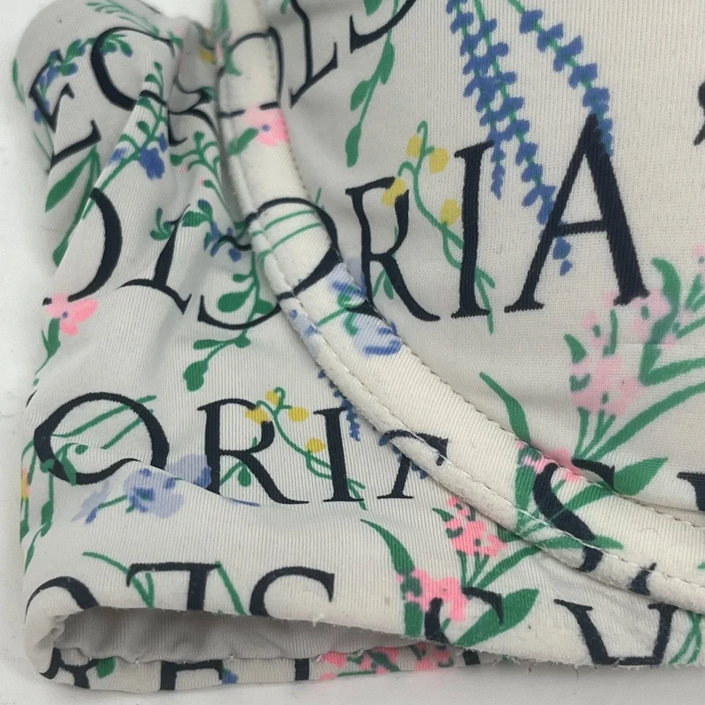 Victoria's Secret 36D T-Shirt Push-Up Bra Full Coverage Floral Logo Underwire
